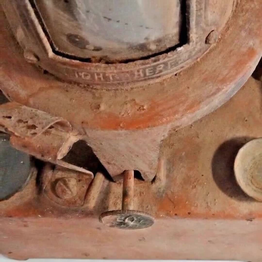 1951 Beatrice Sad Iron Stove | Vintage Cast Iron Kerosene Heater
